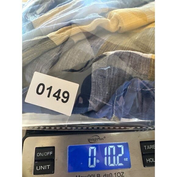 INSERCH Mens Long Sleeve New Multi Color Plaid Shirt 100% LinenSize Large - Picture 13 of 13